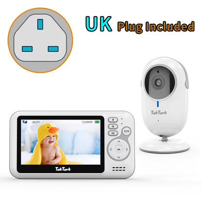 4.3 Inch Wireless Video Baby Monitor Mother Kids Survaillance Camera Auto Night Vision Two Way Audio Nanny Babysitter