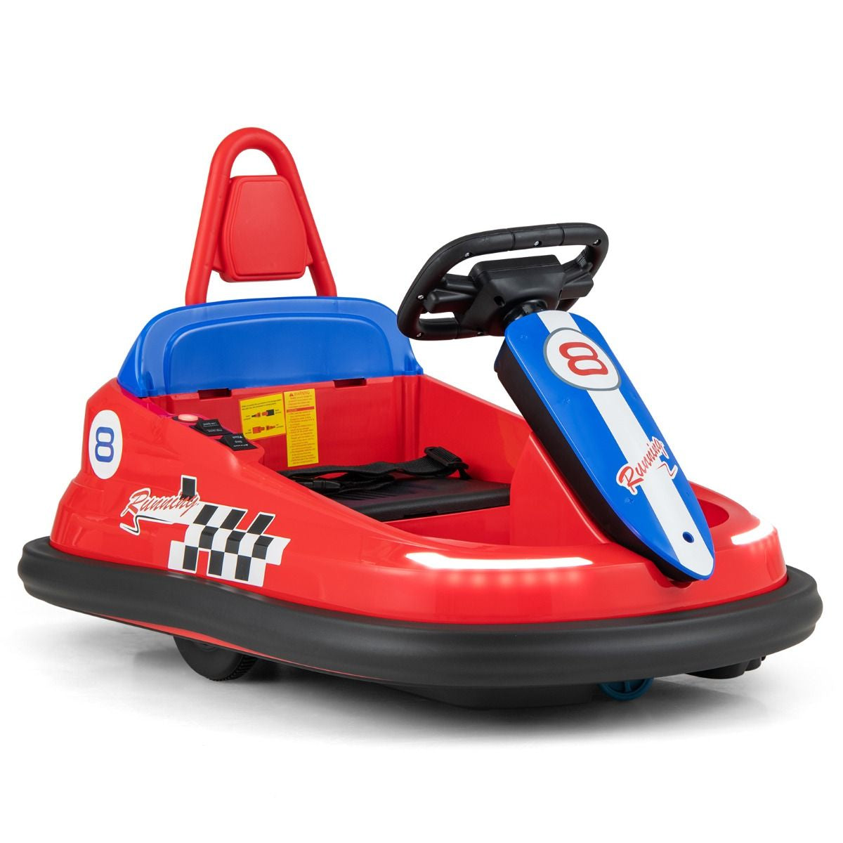 Electric Kids Ride-On Bumper Car with 360° Spinning and Dual Motors