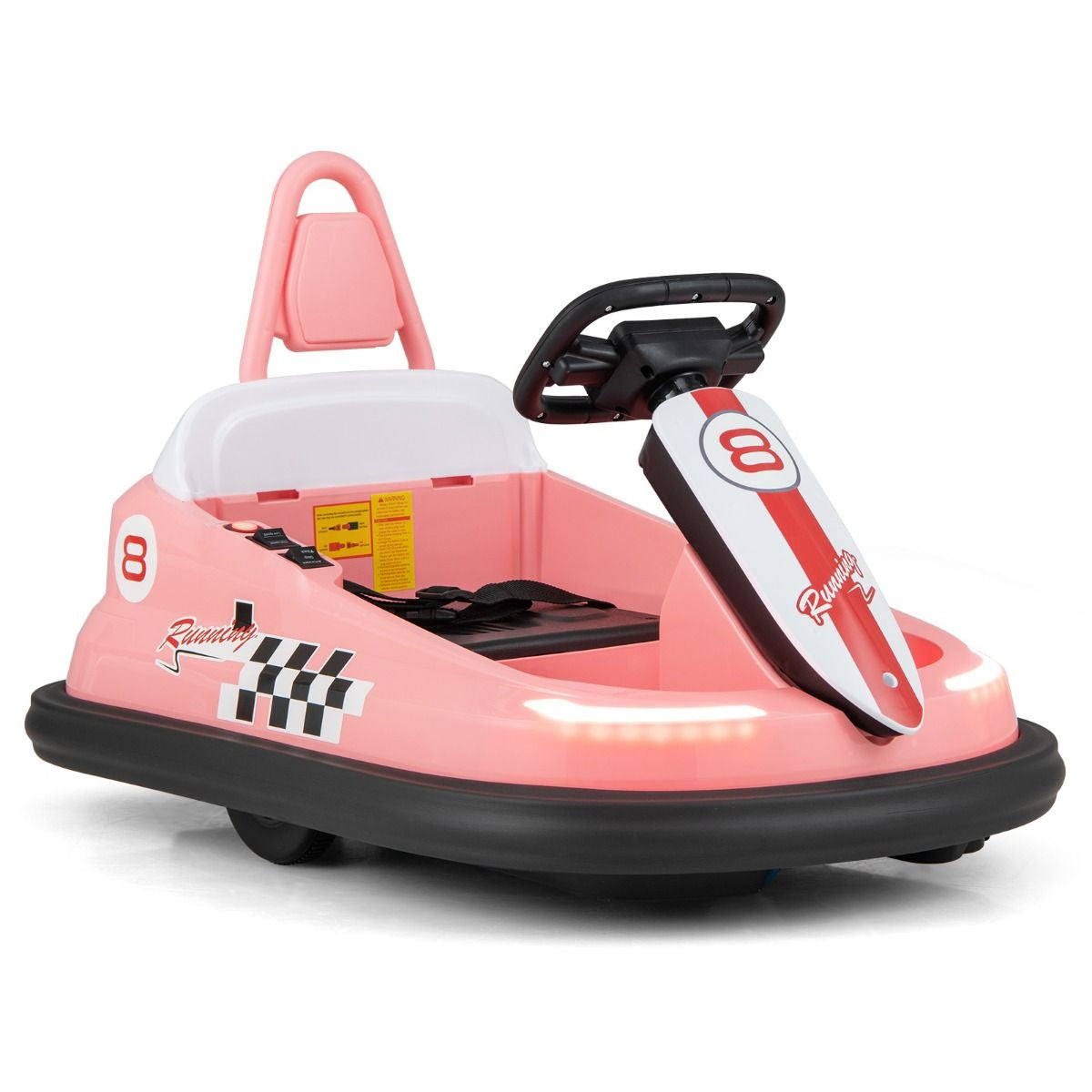 Electric Kids Ride-On Bumper Car with 360° Spinning and Dual Motors