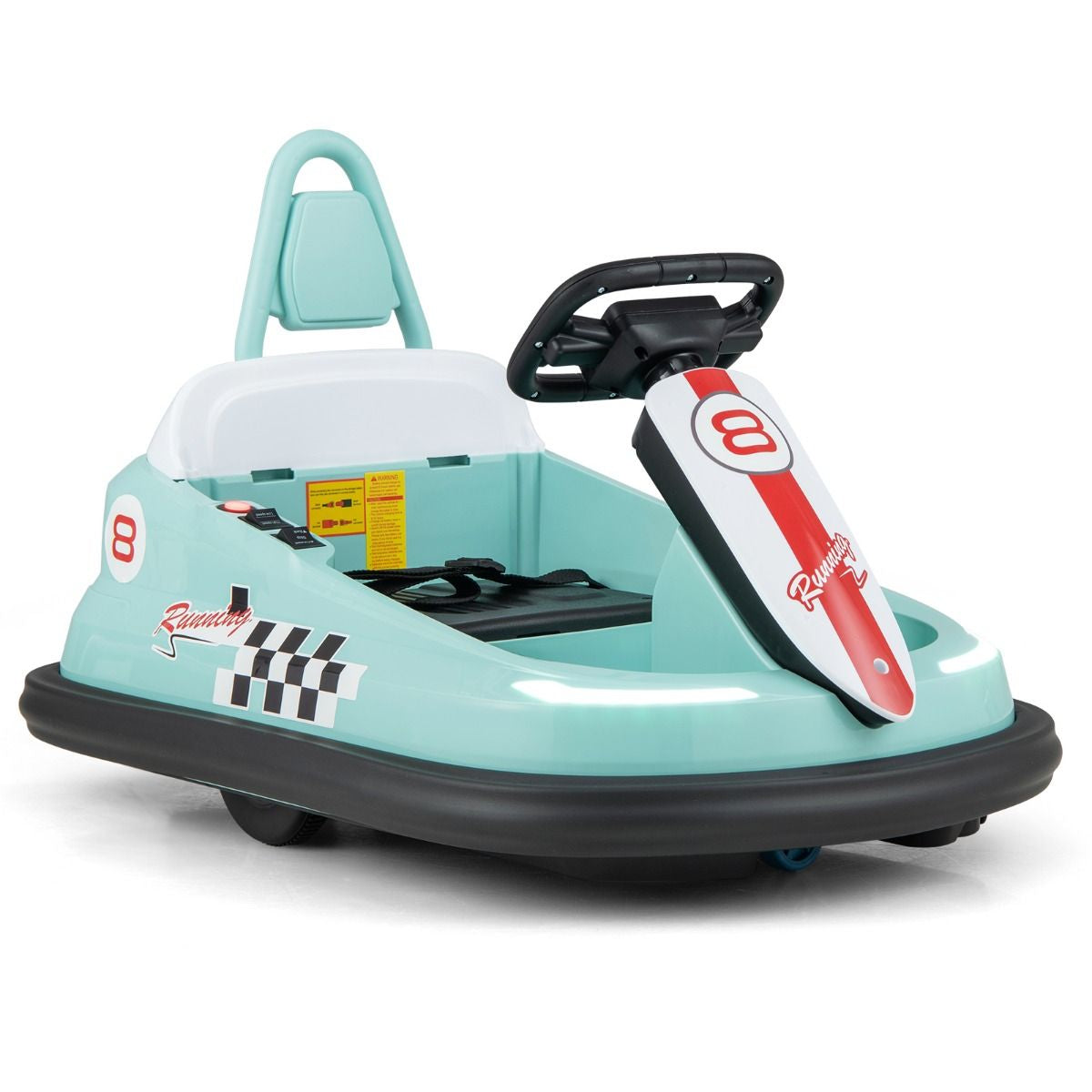 Electric Kids Ride-On Bumper Car with 360° Spinning and Dual Motors