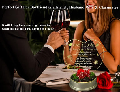 One I Love Valentines Day Gifts Girlfriend Boyfriend for Her Him GF BF Present